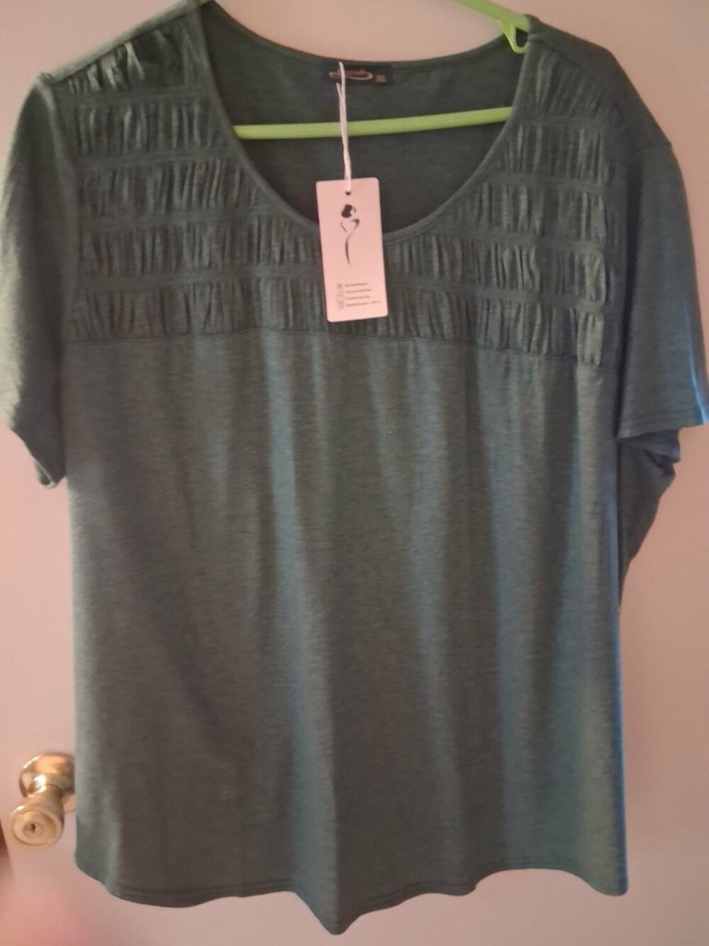 Woman's teal green top NWT3XL